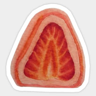 Pink Strawberry Daifuku Mochi Watercolour Food Illustration Sticker